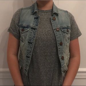 American Eagle Denim Vest